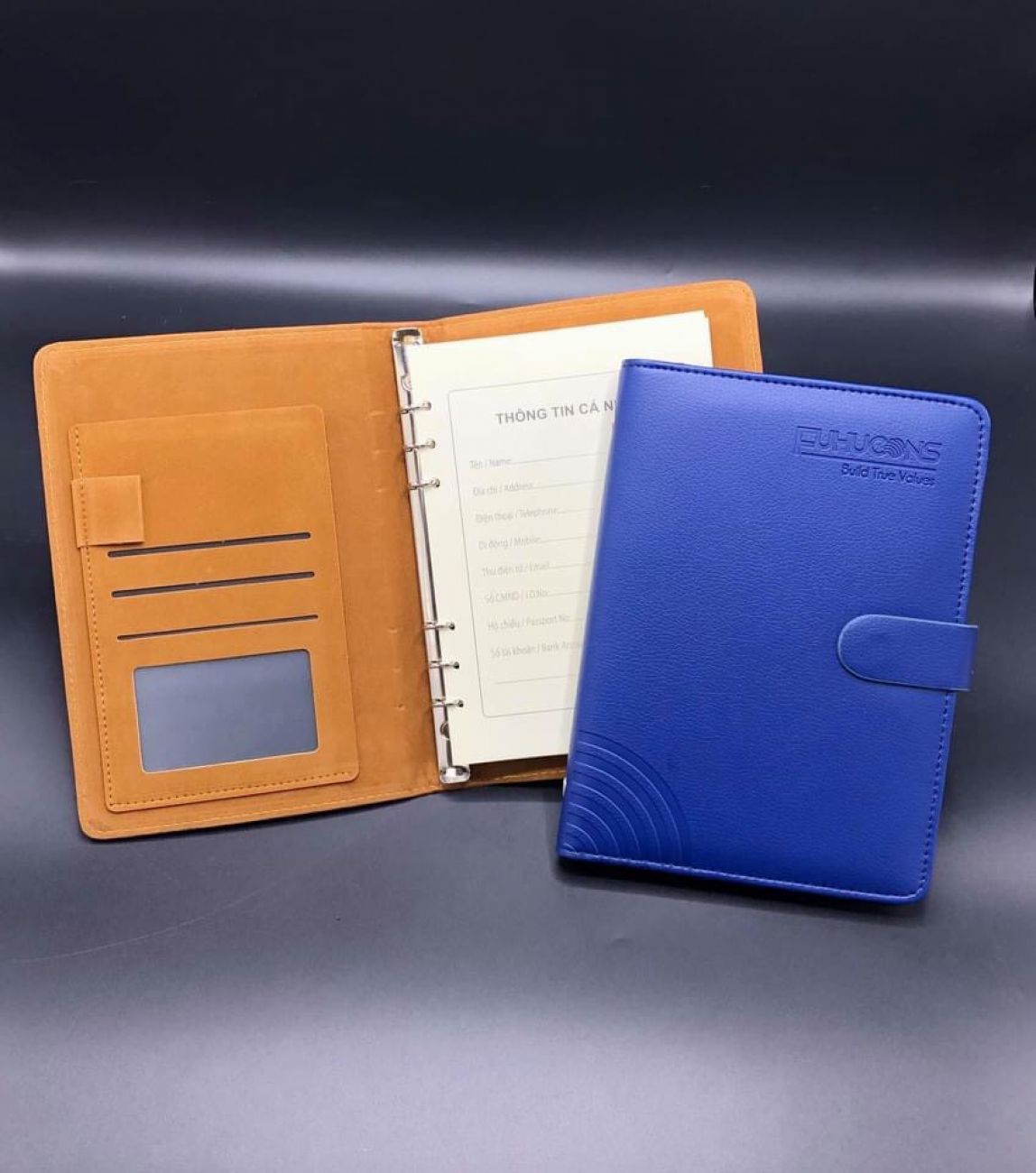 sổ tay quà tặng có khuy dán